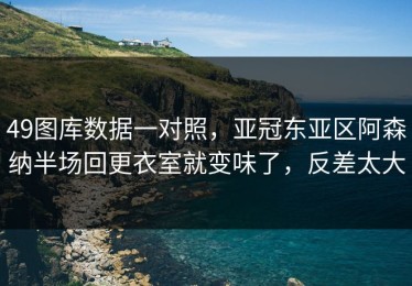 49图库数据一对照，亚冠东亚区阿森纳半场回更衣室就变味了，反差太大